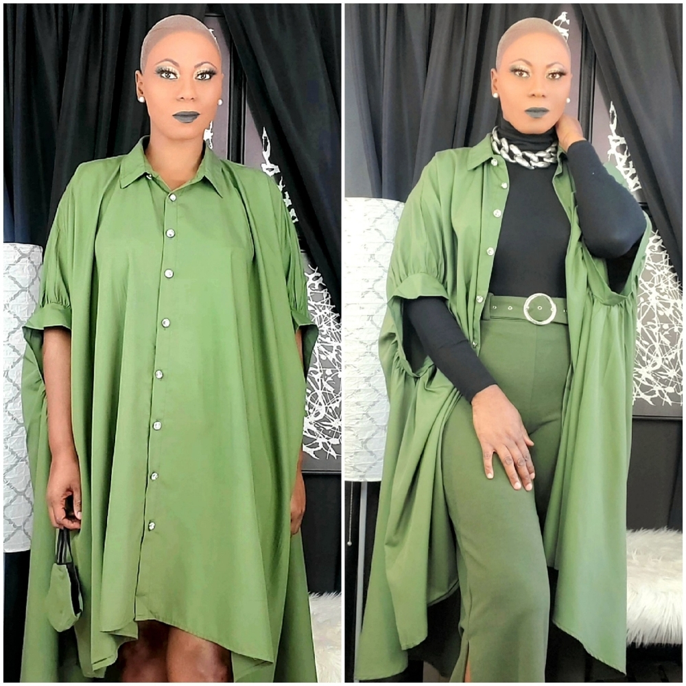 Oversize Shirt Dress